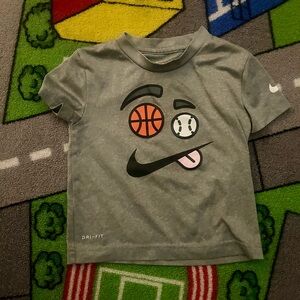Nike Kids Gray Emoji Graphic Tee